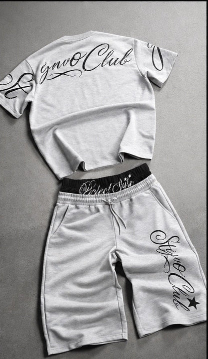 Oversized Tee and Double Waisted Shorts