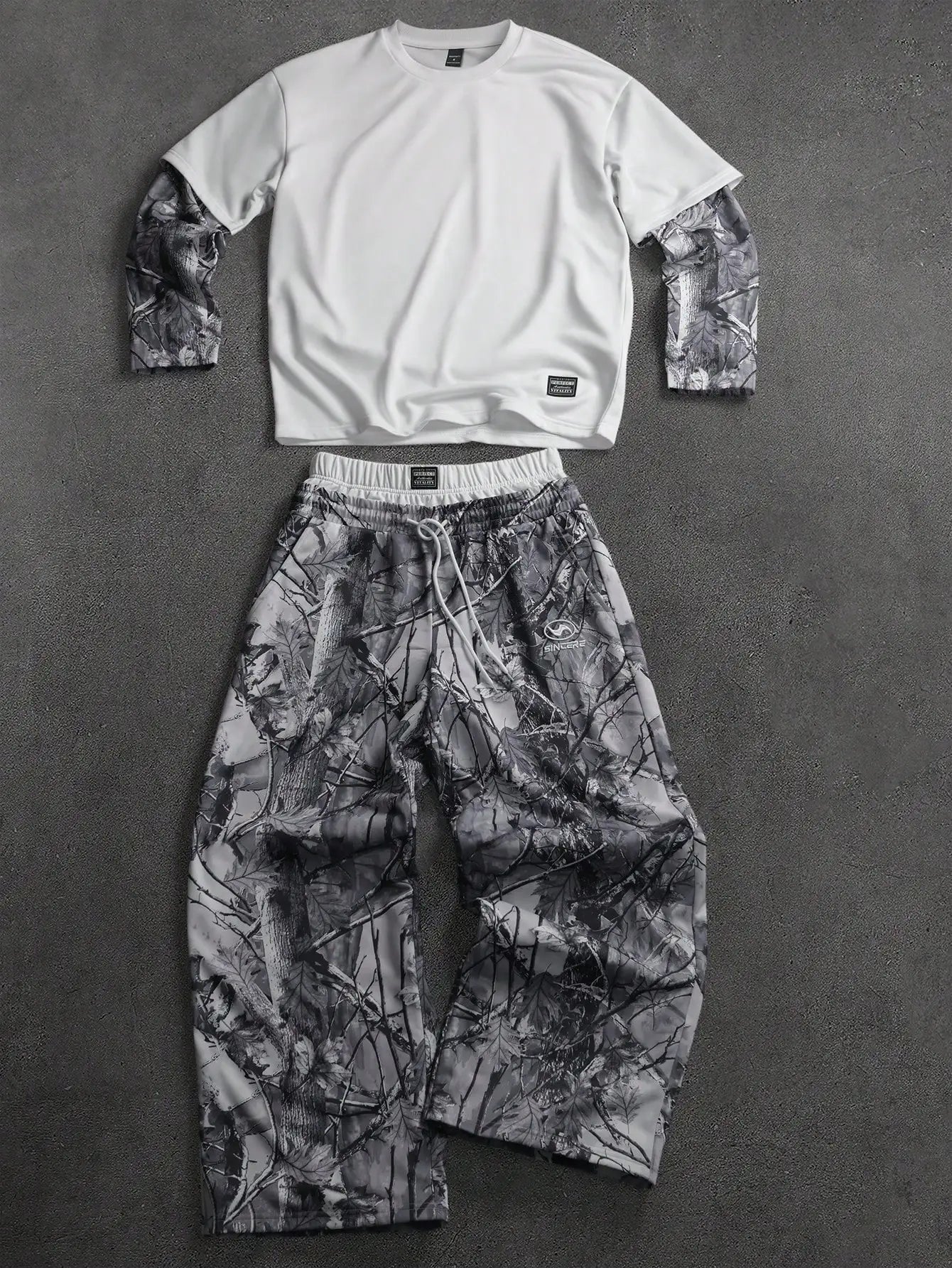 Long Sleeve and Double Waistband Sweats 2 piece