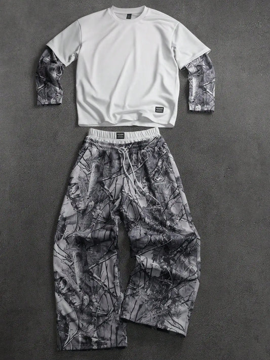 Long Sleeve and Double Waistband Sweats 2 piece
