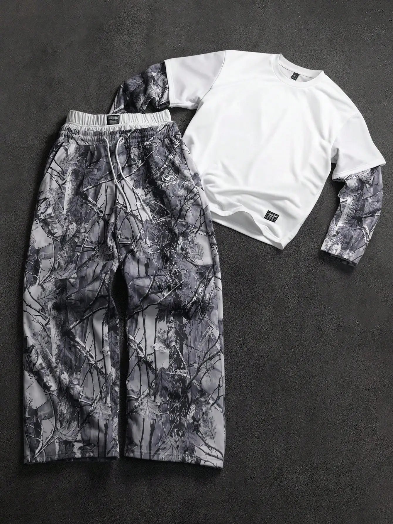 Long Sleeve and Double Waistband Sweats 2 piece