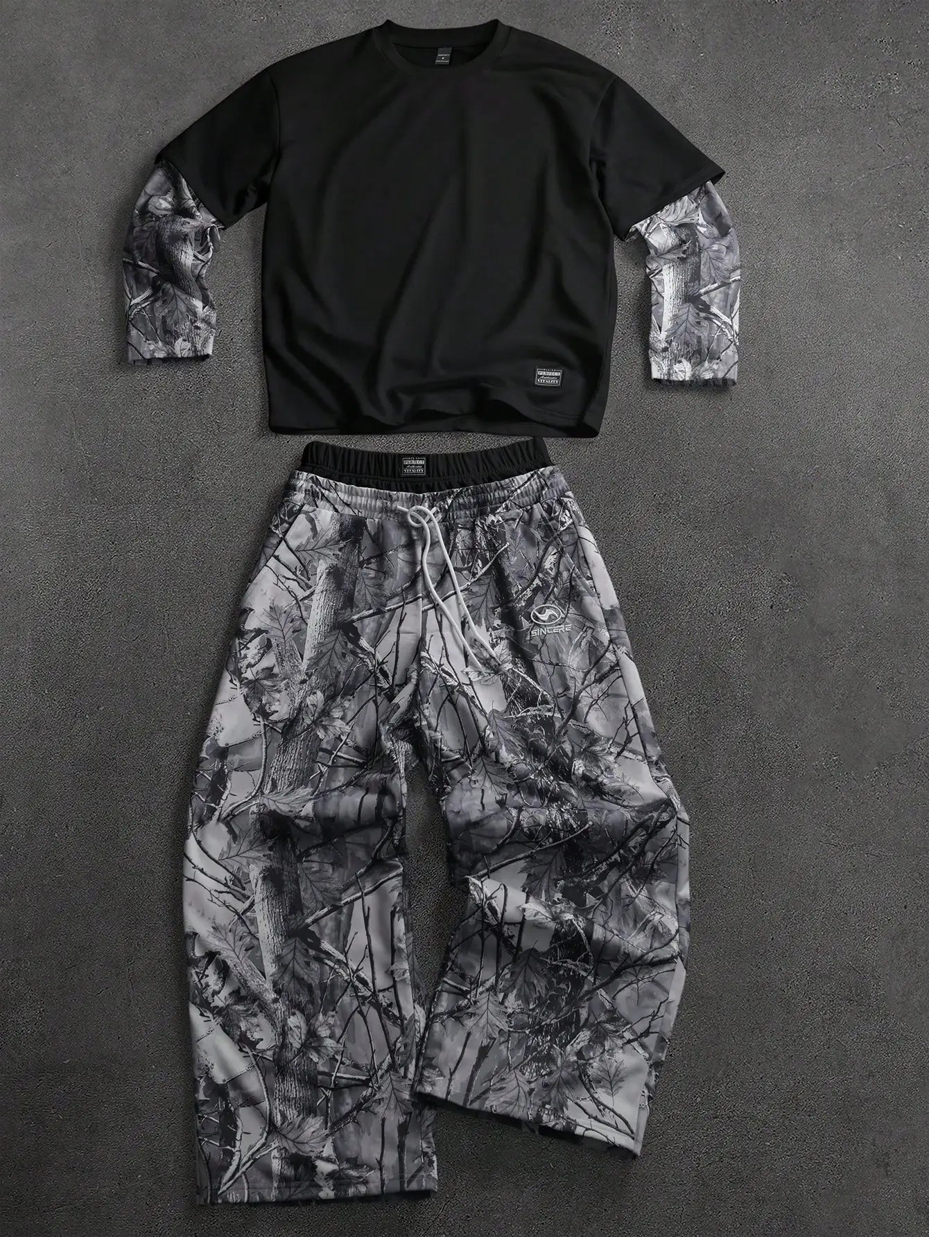 Long Sleeve and Double Waistband Sweats 2 piece
