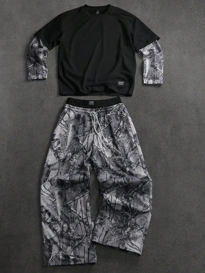 Long Sleeve and Double Waistband Sweats 2 piece