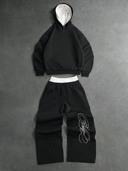 Oversized Hoodie and Double Waisted Sweats