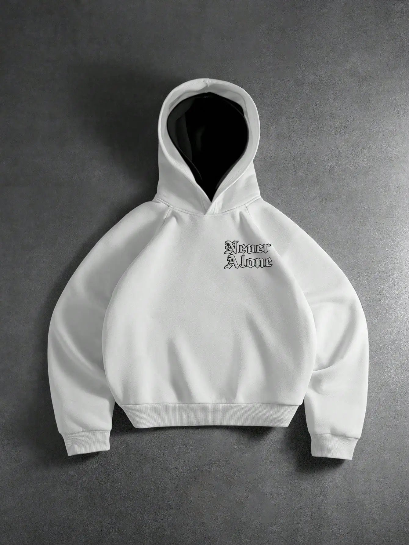 Never Alone Patted Hoodie