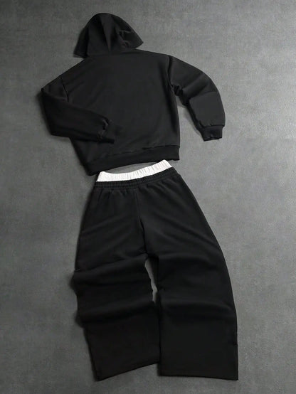 Oversized Hoodie and Double Waisted Sweats