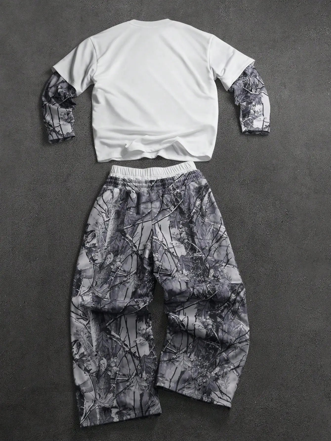 Long Sleeve and Double Waistband Sweats 2 piece