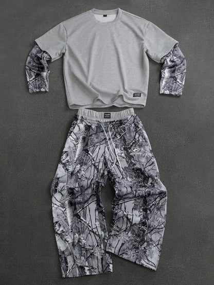 Long Sleeve and Double Waistband Sweats 2 piece