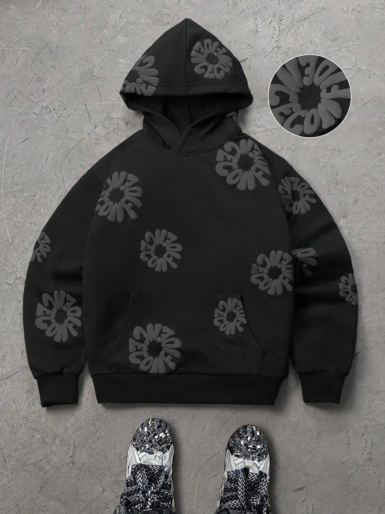 CONFINDECE Floral Hoodie
