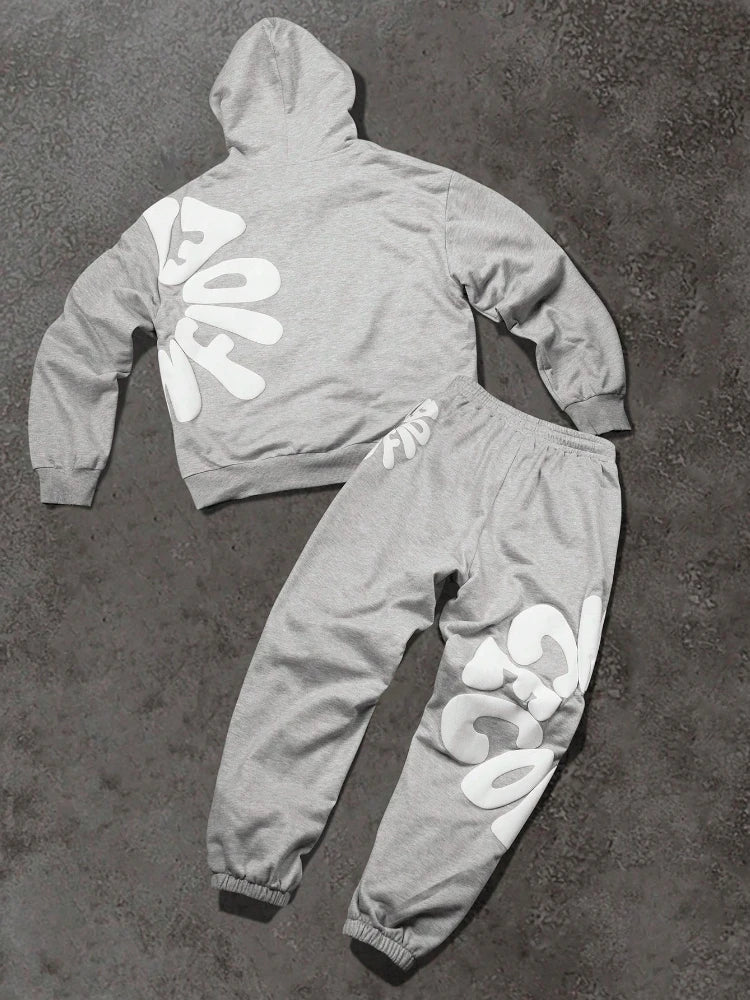 CONFIDENCE oversized hoodie and sweats