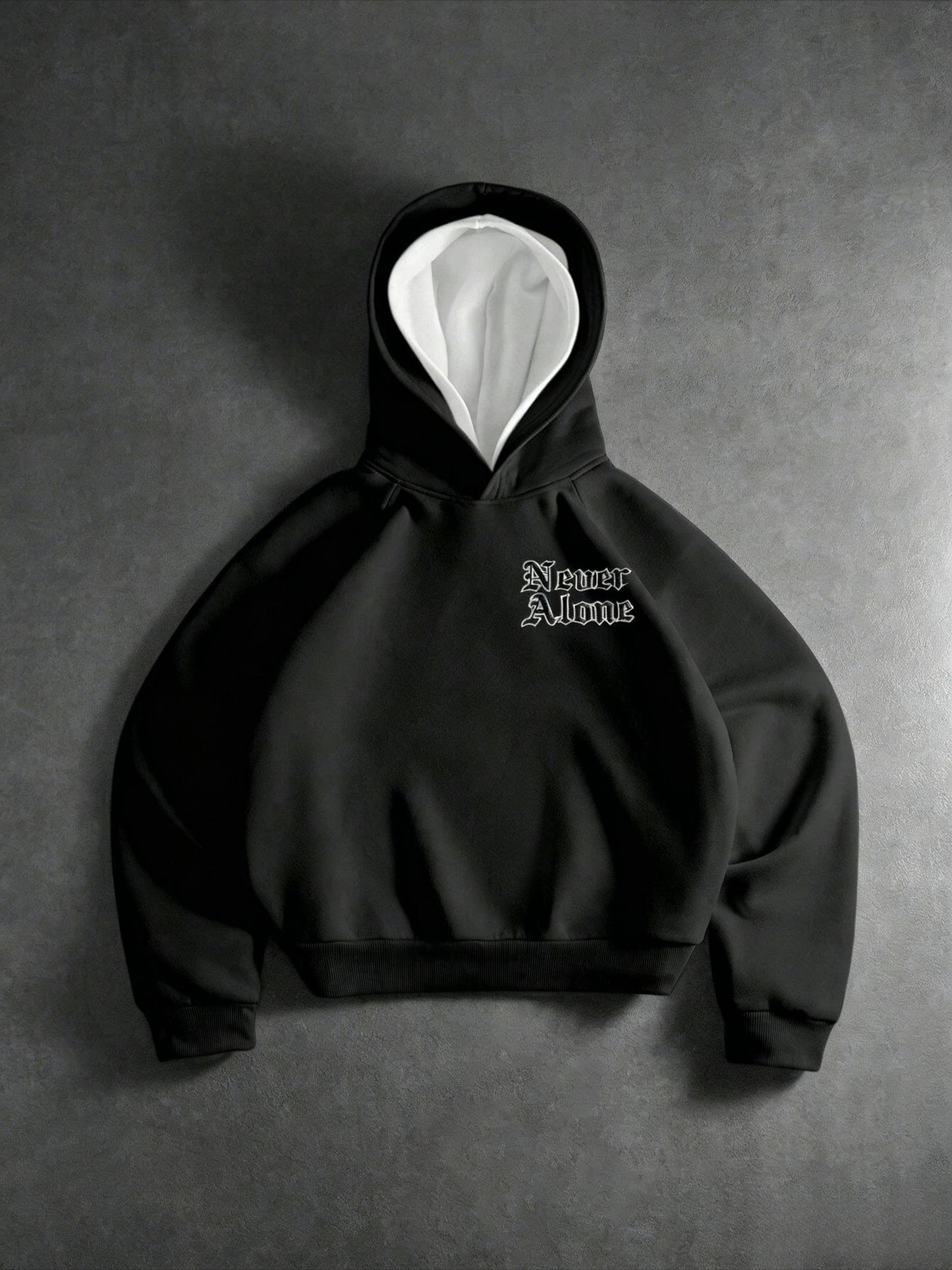 Never Alone Patted Hoodie
