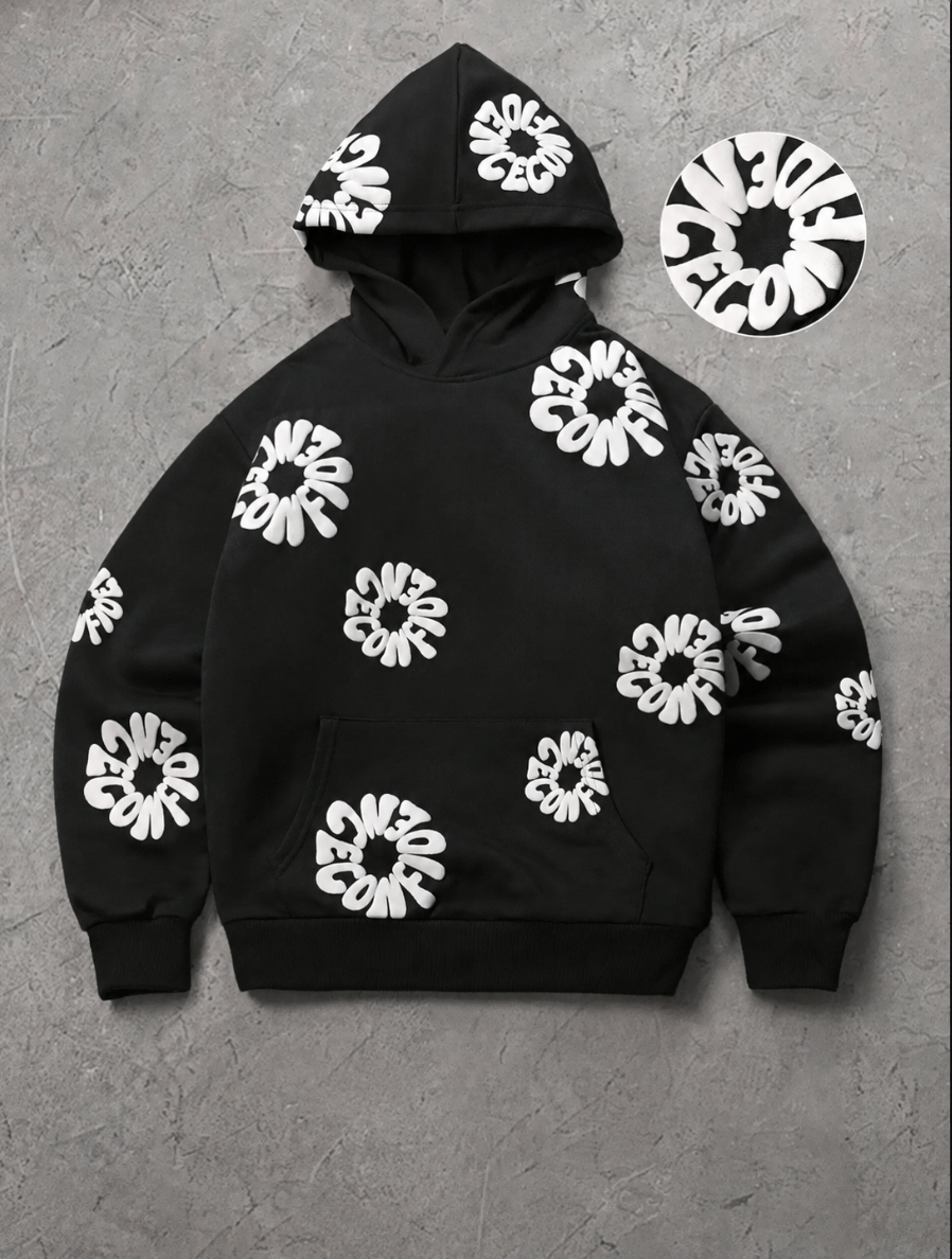 CONFINDECE Floral Hoodie