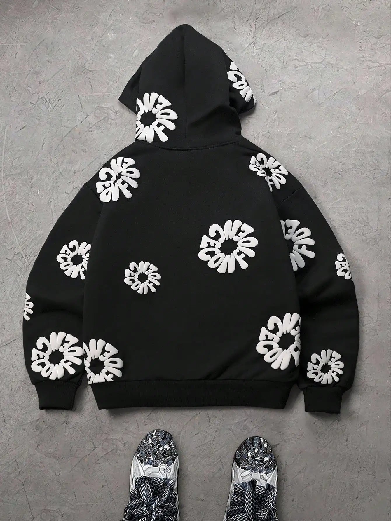 CONFINDECE Floral Hoodie