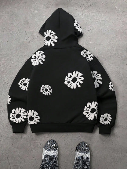 CONFINDECE Floral Hoodie