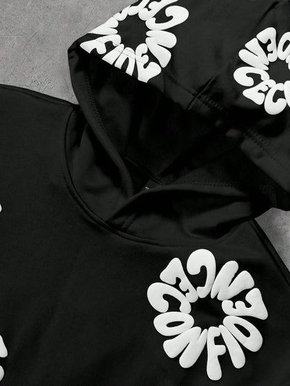 CONFINDECE Floral Hoodie